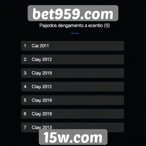 Métodos de pagamento aceitos no bet959.com
